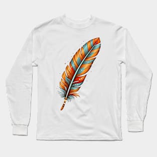 Native American Feather #2 Long Sleeve T-Shirt